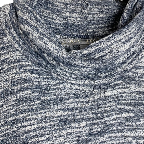 Aerie Oversized Cowl Neck Pullover Blue Space Dye - Picture 2 of 5